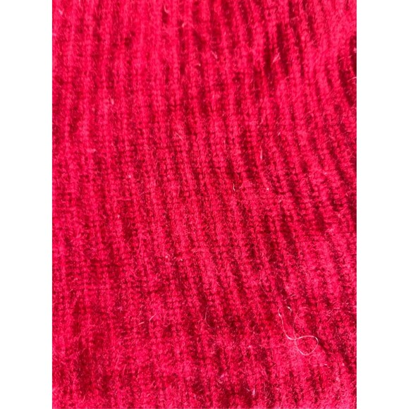 Equipment Femme Paz 100% Cashmere V Neck Ribbed Cardigan Sweater Red Small - Picture 10 of 10